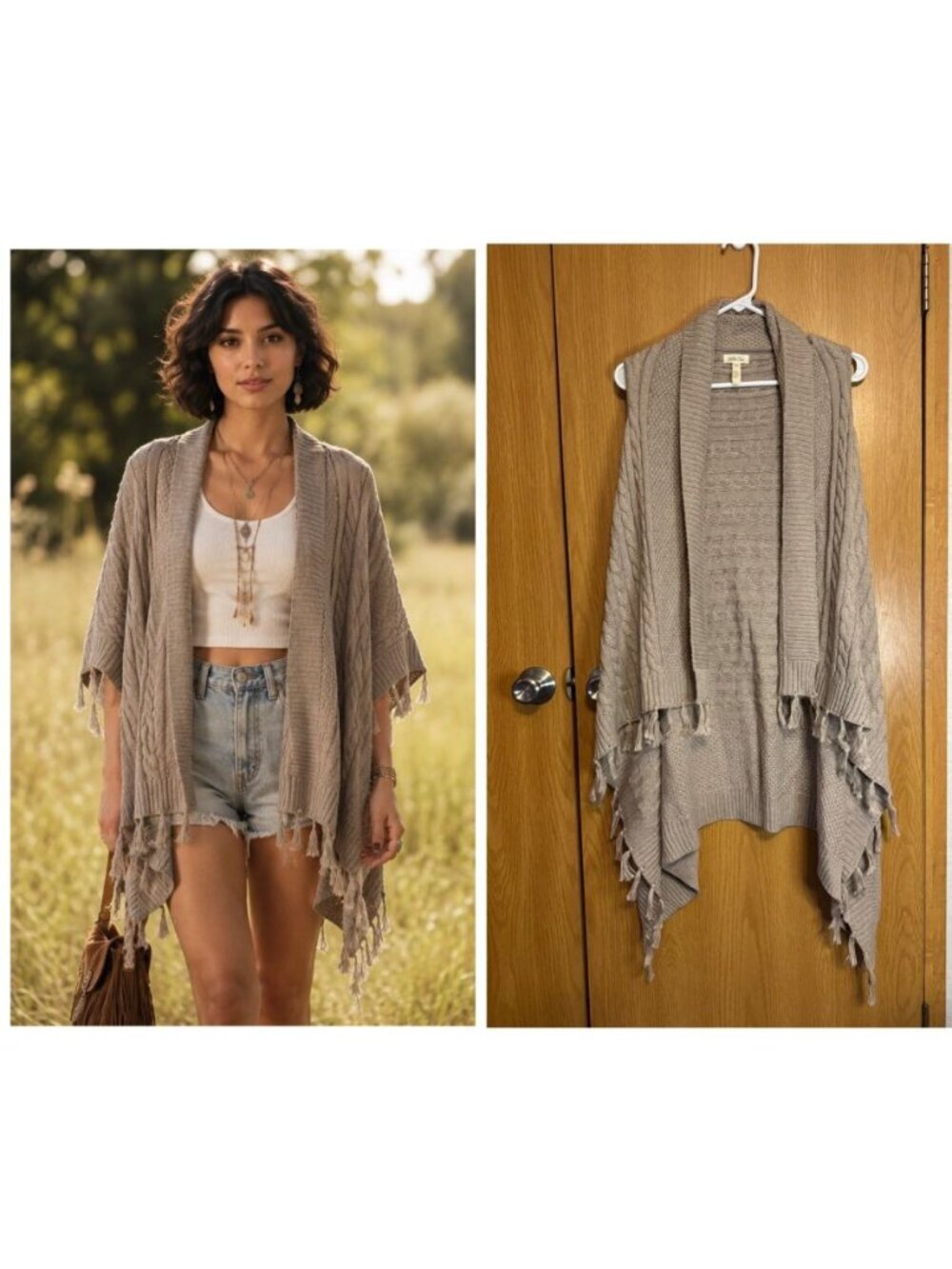MATILDA JANE Cardigan SMALL Cozy Cable knit Outerwear Sweater Vest Boho Casual - Picture 1 of 8